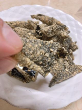 오봉산꽃부각 [만나식품] 오봉산 꽃부각 3가지 맛(오리지널, 새우맛, 매운고추맛) — 5점을 준 리뷰어가 2023년 1월 올린 사용 사진