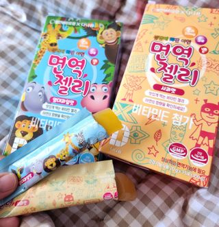 다나음 셀렌에 빠진 아연면역젤리 열대과일맛+사과맛 — 5점을 준 리뷰어가 2023년 6월 올린 사용 사진