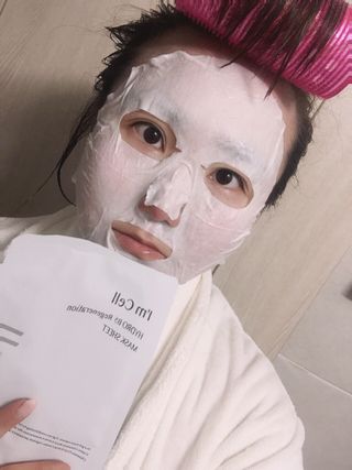 아이엠셀 하이드로 B5 리제너레이션 마스크시트 — 5점을 준 리뷰어가 2021년 4월 올린 사용 사진
