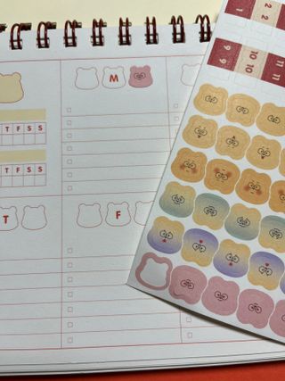 리훈 곰부 세우는 체크리스트 위클리 탁상 플래너 주간 일주일 계획표 — 5점을 준 리뷰어가 2023년 2월 올린 사용 사진