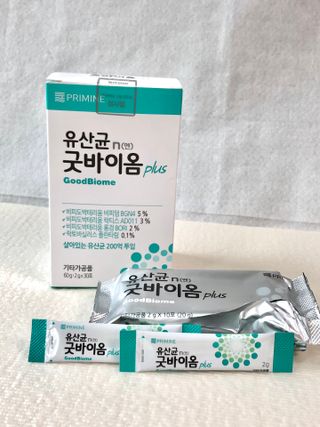 프리마인 유산균 국가지정연구소 선정, 살아있는 생유산균 200억 마리의 힘. 유산균n굿바이옴플러스 — 4.5점을 준 리뷰어가 2021년 9월 올린 사용 사진
