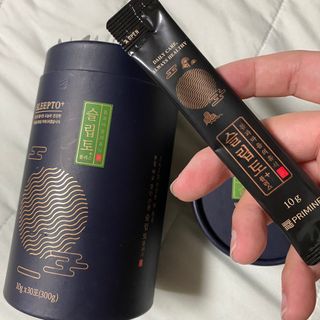 프리마인 자체 기업부설 연구소에서 찾아낸 건강한 수면의 비밀.  슬립토 플러스 30포 — 4점을 준 리뷰어가 2022년 9월 올린 사용 사진