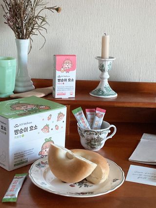 아이비웰니스 빵순이 식탁 위의 필수템! 빵순이 효소 키위맛 100포 + 석류맛 14포 (총 114포) — 5점을 준 리뷰어가 2022년 11월 올린 사용 사진