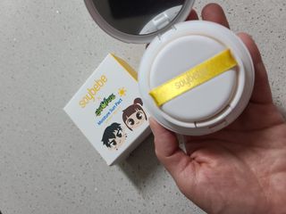 소이베베X신비아파트 모이스쳐 선팩트 SPF50+ PA+++ — 5점을 준 리뷰어가 2023년 4월 올린 사용 사진