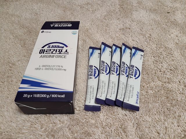 자연에온 아르긴포스 L-아르기닌 5555mg 스틱 15개입 1박스 리뷰 사진