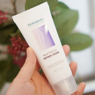바노바기 코스메틱 바노바기 밀크 씨슬 리페어 세럼 30ml & 크림 50ml — 5점을 준 리뷰어가 2024년 5월 올린 사용 사진