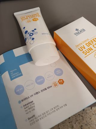 [트리티스] UV 디펜스 선크림 PA+++ / SPF50+  60ml — 5점을 준 리뷰어가 2021년 1월 올린 사용 사진