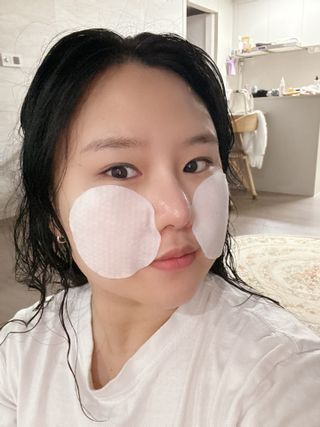 웰더마 프리미엄 콜라겐 하이드로 토너 패드 60매/1개 — 5점을 준 리뷰어가 2025년 7월 올린 사용 사진
