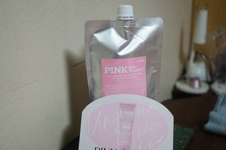 [유니프] 헤어 샤이니 핑크 컬러 트리트먼트 500g — 5점을 준 리뷰어가 2023년 12월 올린 사용 사진