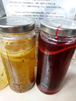 공간알파 시그니처 계화코디얼 + 히비스커스레몬코디얼 2종 세트 — 4점을 준 리뷰어가 2021년 12월 올린 사용 사진
