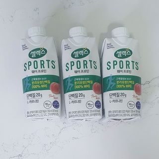 셀렉스스포츠 셀렉스 스포츠 웨이 프로틴 복숭아_ 330ml x 12팩 — 4점을 준 리뷰어가 2021년 9월 올린 사용 사진