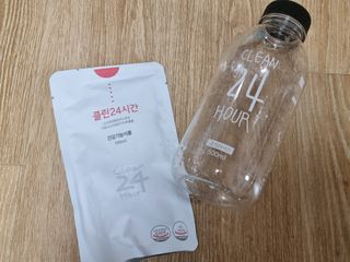 클린24시간 1BOX(5포) + 전용보틀(500ml) — 5점을 준 리뷰어가 2022년 7월 올린 사용 사진