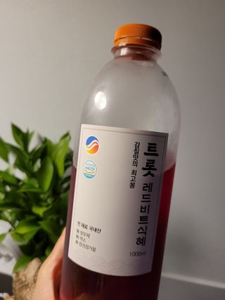 트롯전통식혜 트롯레드비트식혜 1리터 +500리터 — 5점을 준 리뷰어가 2021년 5월 올린 사용 사진
