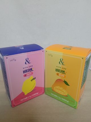 비타앤C 레몬맛, 망고맛 — 5점을 준 리뷰어가 2021년 6월 올린 사용 사진