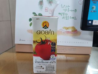 도이캄 착즙 완숙 토마토 200ml 12팩 무설탕 태국왕실 기내식주스 — 4점을 준 리뷰어가 2021년 2월 올린 사용 사진