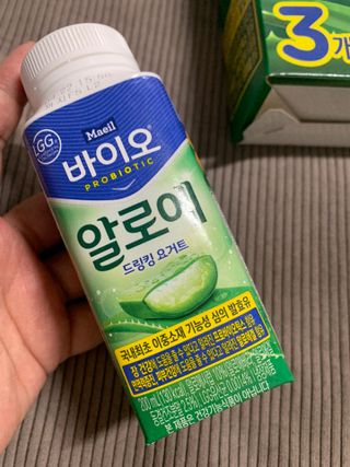 LIVE 매일바이오 알로에 드링킹 요거트 — 5점을 준 리뷰어가 2022년 4월 올린 사용 사진