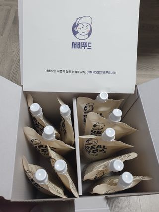 서비푸드 리얼 닭주스 오리지널 200g 1세트 10개입 — 4점을 준 리뷰어가 2022년 1월 올린 사용 사진