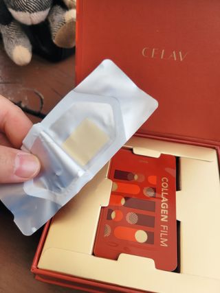 프리마인 귀족의 콜라겐, 92배 흡수율. 럭셔리 프리미엄 셀라브 콜라겐필름 30매 — 5점을 준 리뷰어가 2022년 5월 올린 사용 사진