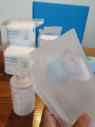 설랩수앤슈, 직접 만들어 쓰는 아기 물티슈 — 5점을 준 리뷰어가 2021년 8월 올린 사용 사진