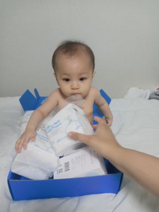 설랩수앤슈, 직접 만들어 쓰는 아기 물티슈 — 5점을 준 리뷰어가 2021년 8월 올린 사용 사진