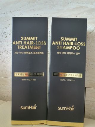썸헤어 / SUMHAIR 썸헤어  써밋 안티 헤어로스 샴푸+트리트먼트 — 3점을 준 리뷰어가 2021년 6월 올린 사용 사진