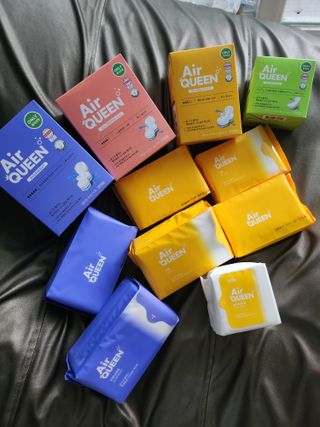 에어퀸 뉴브레스 유기농 생리대 4종 (팬티라이너 20P + 중형 10P + 대형 10P + 오버나이트 8P)_체험단 — 5점을 준 리뷰어가 2024년 6월 올린 사용 사진