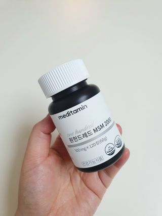 메디타민 원헌드레드 MSM 2000 — 4.5점을 준 리뷰어가 2021년 4월 올린 사용 사진