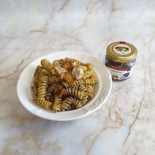 이탈리안 프리미엄 파스타 룸모 Rummo 파스타 2종 + 바질 페스토 + 블랙 트러플 페이스트 — 5점을 준 리뷰어가 2021년 7월 올린 사용 사진