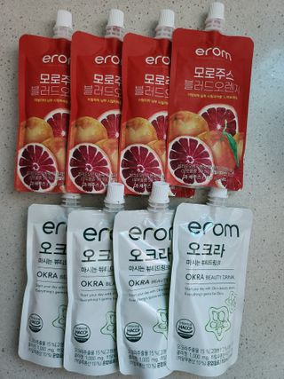 [이롬] 오크라 마시는 뷰티드링크 100mL x 20입 — 5점을 준 리뷰어가 2022년 7월 올린 사용 사진