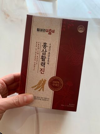 힘내라김홍삼 홍삼활력진 50ml x 5포 — 4점을 준 리뷰어가 2021년 4월 올린 사용 사진