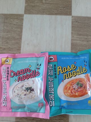 [푸딩팩토리] 로제누들떡볶이 500g / 까르보나라크림누들떡볶이 500g — 5점을 준 리뷰어가 2022년 7월 올린 사용 사진