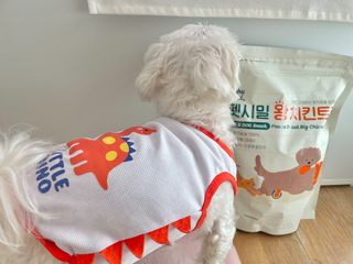 [펫시밀] 원물그대로 영양듬뿍 동결건조 왕북어트릿300g,왕치킨트릿400g,열빙어트릿300g 대용량 간식 — 5점을 준 리뷰어가 2023년 5월 올린 사용 사진