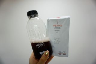 클린24시간 1BOX(5포) + 전용보틀(500ml) — 5점을 준 리뷰어가 2022년 12월 올린 사용 사진