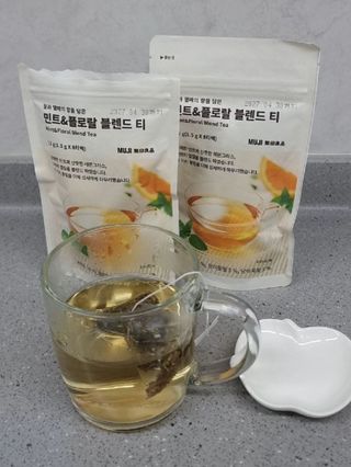 릴스 [무인양품] 꽃과 열매의 향을 담은 민트&플로랄 블렌드 티(2개제공) — 5점을 준 리뷰어가 2025년 7월 올린 사용 사진