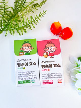 아이비웰니스 빵순이 효소 키위맛 7포 + 석류맛 7포 (총 14포, 2주분) — 5점을 준 리뷰어가 2022년 10월 올린 사용 사진