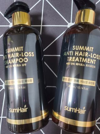 썸헤어 / SUMHAIR 썸헤어  써밋 안티 헤어로스 샴푸+트리트먼트 — 5점을 준 리뷰어가 2021년 5월 올린 사용 사진