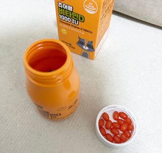 앙팡 츄어블 비타민D 1000 IU 130mg x 90정 — 5점을 준 리뷰어가 2022년 10월 올린 사용 사진
