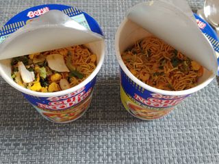 NISSIN 닛신 컵누들  4종 - 씨푸드오리지날, 씨푸드 스파이시, 씨푸드 커리, 씨푸드 XO소스 — 4점을 준 리뷰어가 2021년 11월 올린 사용 사진