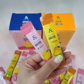 비타앤C 레몬맛, 망고맛 — 5점을 준 리뷰어가 2021년 6월 올린 사용 사진