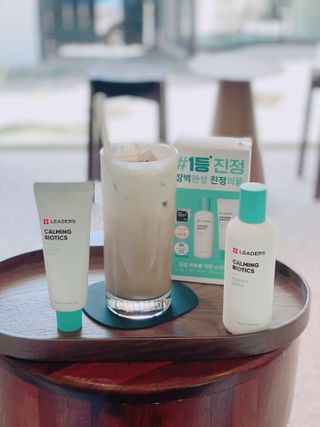 리더스코스메틱 리더스 카밍 바이오틱스 #1등 진정 기획세트 [에센스 워터150ml + 크림 마스크80ml] — 5점을 준 리뷰어가 2022년 9월 올린 사용 사진