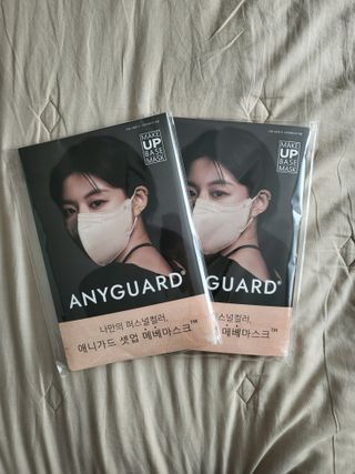 애니가드 셋업메베마스크 (대형 4컬러 + 중형 4컬러) — 5점을 준 리뷰어가 2022년 3월 올린 사용 사진
