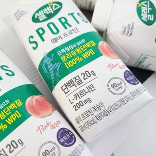 셀렉스스포츠 셀렉스 스포츠 웨이 프로틴 복숭아_ 330ml x 12팩 — 5점을 준 리뷰어가 2021년 3월 올린 사용 사진