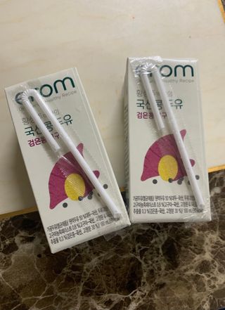 이롬 erom 황성주 박사의 국산콩 두유 검은콩 고구마 — 5점을 준 리뷰어가 2021년 2월 올린 사용 사진