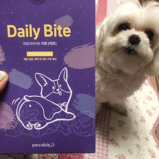펫에이블 데일리바이트 키토 [비프], [치킨] — 4.5점을 준 리뷰어가 2021년 8월 올린 사용 사진