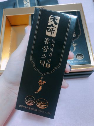 헬스업_천명진프리미엄홍삼스틱_10ml x 30포 — 5점을 준 리뷰어가 2021년 2월 올린 사용 사진
