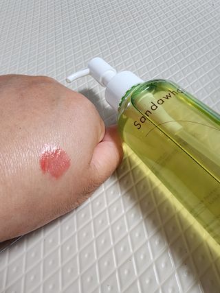 스킨큐어 산다화 순한 클렌징 동백 오일 200ml — 5점을 준 리뷰어가 2023년 5월 올린 사용 사진