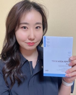 [아이오유] 수퍼 아쿠아 모이스트 마스크팩(10매) — 5점을 준 리뷰어가 2022년 6월 올린 사용 사진