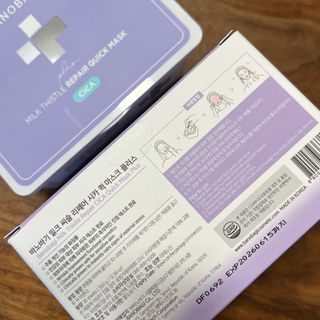 바노바기 코스메틱 바노바기 밀크씨슬 리페어 시카 폼 클렌저 플러스 120ml + 퀵 마스크 플러스 30매 — 5점을 준 리뷰어가 2023년 9월 올린 사용 사진