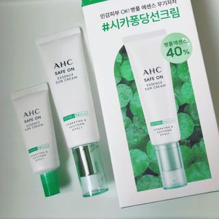 [AHC] 세이프온 에센스 선크림 올리브영 스페셜 증정 기획세트 — 5점을 준 리뷰어가 2022년 6월 올린 사용 사진