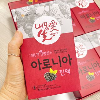 서울약사신협_내몸애생발란스아로니아_70ml x 30포 — 4.5점을 준 리뷰어가 2021년 7월 올린 사용 사진